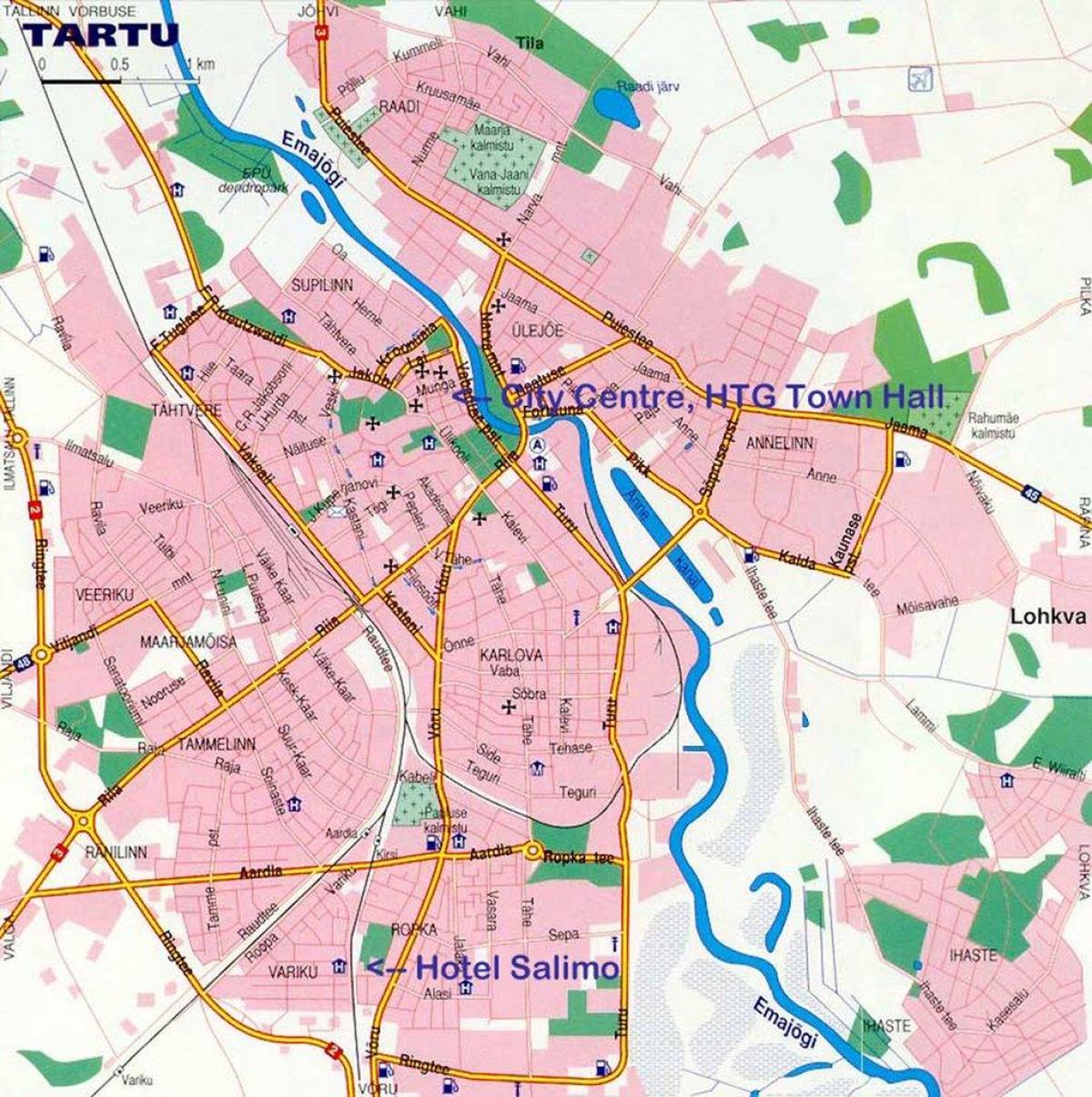 नक्शे के टार्टू, एस्टोनिया