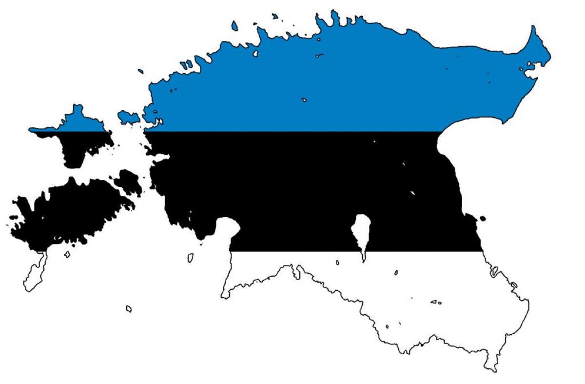 के नक्शे एस्टोनिया झंडा