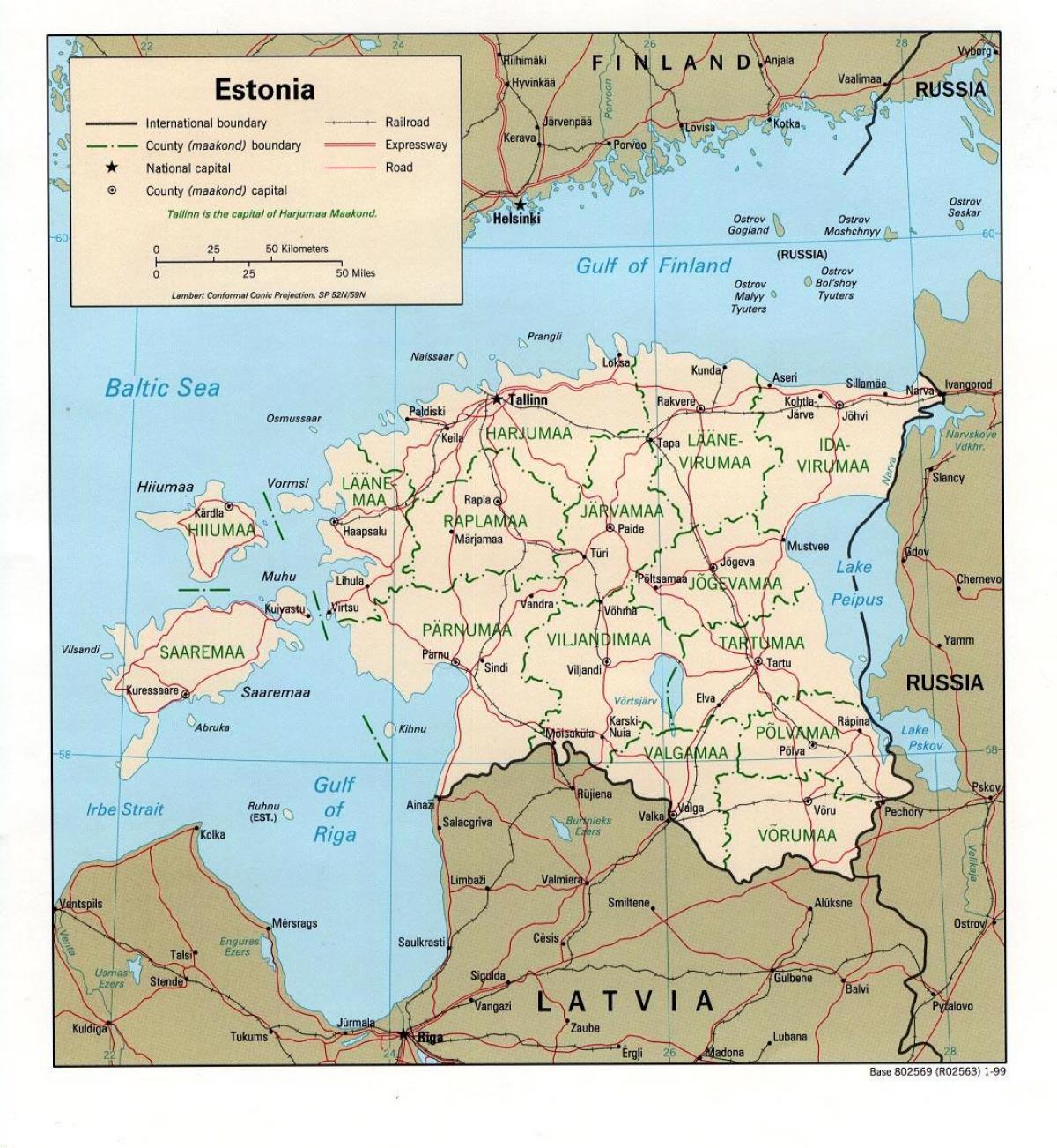 नक्शा एस्टोनिया के मानचित्र पर स्थान
