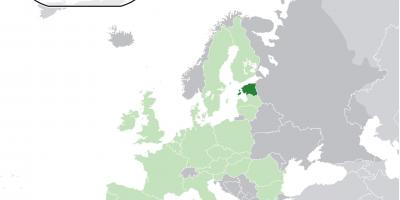 एस्टोनिया पर यूरोप के नक्शे
